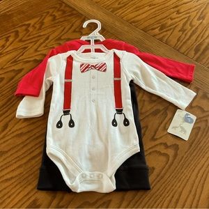 NWT Little Treasure 3-Pc Set, Sz Baby 0-3 Mos.